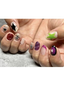 手描きアートが得意なサロン