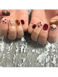 《ハンド》バレンタインネイル