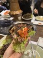 ネイルアイサロンアンドスクール リッカ(Lycka)&nbsp;修学旅行で人生初の韓国へ♪ギョプサルをみんなで食べました♪