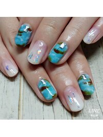 大理石ネイル
