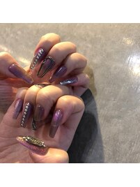 ロングマグネットネイル☆