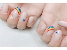 ネイルアンドアイラッシュサロン エスポアール(nail&eyelash salon espoir)/レインボー　虹