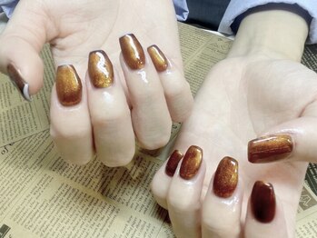 ネオリーブ エクラ 上野御徒町店(Neolive eclat)/マグネットネイル×ワンカラー