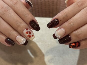 ホログラムハート/ボルドー