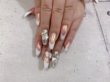 ネイル ビューティーマジック 葛西本店/オーロラxフレンチネイル