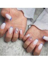 アイネイル(AI Nail)/2本ストーン埋め尽くし