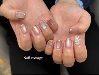 チェックネイル¥9900