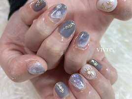 ニュアンス/手書き/フラワー