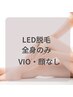 お肌に優しく、スピーディーに！LED脱毛/全身 体のみ（顔・vio無し）