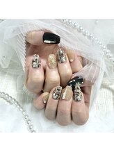 ミニョン(Minyon)/大人上品♪ツイードネイル