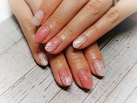 レース柄ネイル