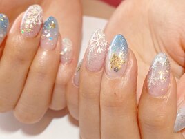 雪ネイル