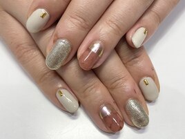 ミラーフレンチネイル☆