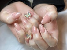 トラストネイル 佐野店(TRUST Nail)/ワンポイント蝶々ネイル