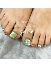 ジェルメ(germer)/ハワイアンなフットネイル！