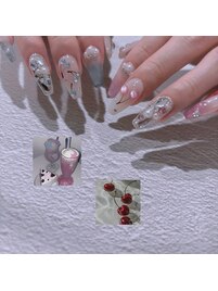 さくらんぼネイル