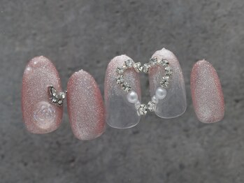 ラインストーンネイル