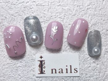 アイネイルズ 梅田店(I nails)/ガーリーマグネット¥8200