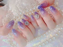 キラキララメグラデーション