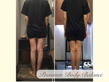プレミアムボディバランス 上尾(Premium Body Balance)/１４、施術結果(O脚改善)