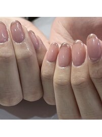 桜色ミラーフレンチ
