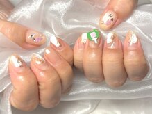 ネイルサロンブリス(nail salon Bliss)/☆うちわパーツの推し活ネイル☆