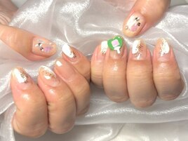 ☆うちわパーツの推し活ネイル☆
