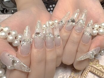 モアネイル 新宿/クラッシュネイル/持ち込み/新宿