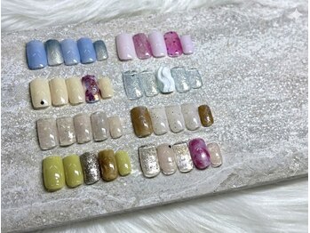 ジョジョ 本店(JOJO)の写真/トレンドの透け感ニュアンスネイルを定額でお得に楽しむ！限定色・新色◎指先から心ときめく輝きを★