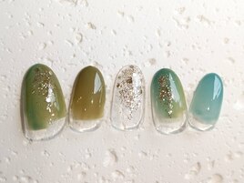 定額シンプルアート　カーキ