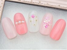 ネイルズガッシュ 蒲田東口店(NAILsGUSH)/＊ガーリー押し花ネイル＊