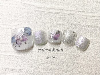 エストラッシュアンドネイル 銀座店(est lash&nail)/フットアジサイネイル
