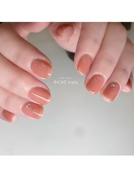 リッシュ トロワ(RICHE trois)/ツヤ♪maogel春色コーラルネイル
