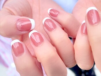 ネイルマジック 仙台一番町店(NAIL MAJIC)/血色カラー×フレンチネイル