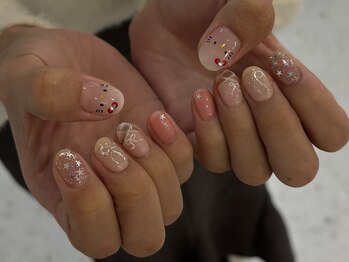 ランド ネイル 博多(LAND)/手書きキティちゃん★°。*