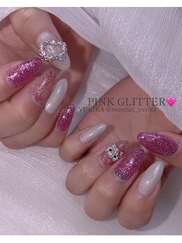 モナールアンド(MONNAL&)/PINKグリッター
