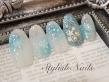 スタイリッシュネイルズ(Stylish Nails)/雪の結晶アート７
