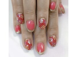 手書きお花アート