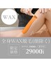 【WAX】全身WAX脱毛(顔除く)¥29000