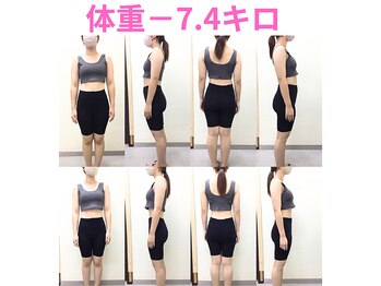 ダイエット専門整体サロン/－７．４キロ　ウエスト－１０cm