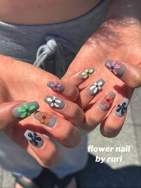 お花ネイル