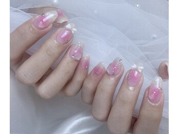 ルアネイル(Lua nail)/ピンクチークネイル