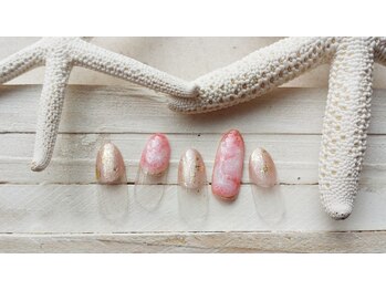 アネラ アイラッシュアンドネイル 六本木店(Anela Eyelash&nail)/☆お花タイダイ☆