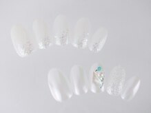 モアニ ヒロオ 渋谷店(MOANI Hiroo)/さわやかホワイトカラーネイル