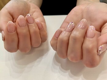 ゲンネイル(gen Nail)の写真/オフィスでもシンプルにきらめく指先に♪ナチュラルで上品な仕上がり◎他の方と差をつけたい方へオススメ♪