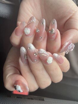 人気の!!ワンホンネイル¥6800