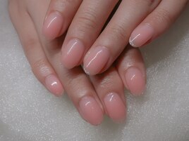 ほんのりピンクグラデ