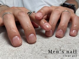 メンズネイル/クリアジェル