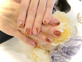 べっ甲×マットネイル