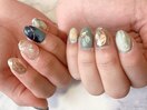 短めスカルプ*°ニュアンスnail